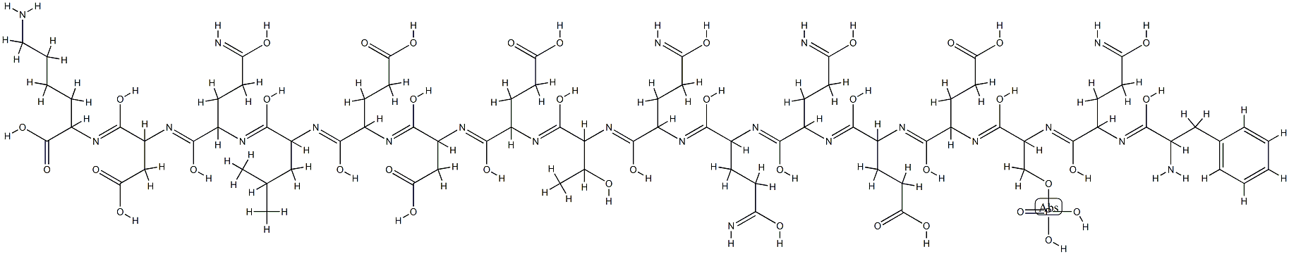 カゼイン(乳製) 化学構造式