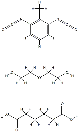 Hexanedioic acid, polymer with 1,3-diisocyanatomethylbenzene and 2,2-oxybisethanol Structure
