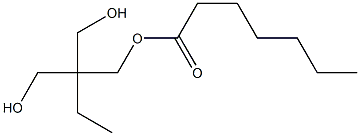 Heptanoic acid 2,2-bis(hydroxymethyl)butyl ester Structure