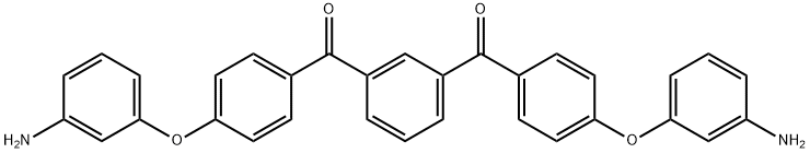 1,3-双[4-(3-氨基苯氧基)苯甲酰基]苯 结构式