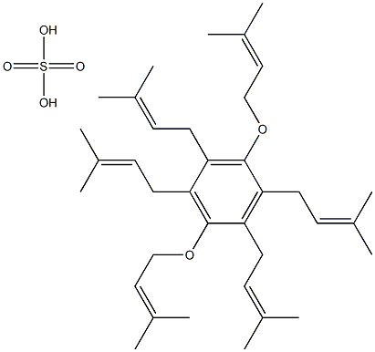 hexaprenylhydroquinone sulfate Structure
