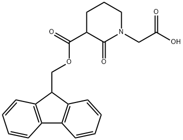 [3-(9H-Fluoren-9-ylmethoxycarbonylamino)-2-oxo-piperidin-1-yl]-acetic acid|3-N-FMOC-氨基-2-氧代哌啶-1-乙酸