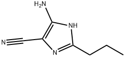 1H-Imidazole-4-carbonitrile,5-amino-2-propyl-(9CI) Structure