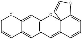 11H-Furo3,2-gpyrano3,2-bxanthene Structure