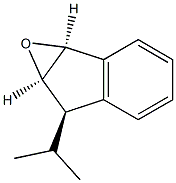 6H-Indeno[1,2-b]oxirene,1a,6a-dihydro-6-(1-methylethyl)-,[1aS-(1aalpha,6bta,6aalpha)]-(9CI) Structure