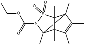 3,3a,4,5,6,6a-hexaMethyl-2,2-dioxo-3,3a,6,6a-tetrahydro-2H-2λ6-3,6-cyclo-cyclopenta[c]isothiazole-1-carboxylic acid ethyl ester Structure
