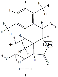 1,2,3,3a,5a,6,10b,10c-Octahydro-2,6-dihydroxy-3,7,10,10c-tetramethyl-4H-phenanthro[10,1-bc]furan-4-one|