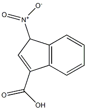 1H-Indene-3-carboxylicacid,1-nitro-(9CI) Structure