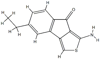8H-Indeno[1,2-c]thiophen-8-one,1-amino-5-ethyl-(9CI)|
