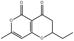 4H,5H-Pyrano[4,3-b]pyran-4,5-dione,2-ethyl-2,3-dihydro-7-methyl-(9CI) Structure