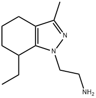 1H-Indazole-1-ethanamine,7-ethyl-4,5,6,7-tetrahydro-3-methyl-(9CI) Structure