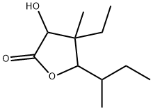 2(3H)-Furanone,4-ethyldihydro-3-hydroxy-4-methyl-5-(1-methylpropyl)-(9CI) Structure
