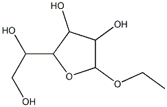 Hexofuranoside, ethyl (9CI) Structure