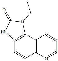 2H-Imidazo[4,5-f]quinolin-2-one,1-ethyl-1,3-dihydro-(9CI) Structure