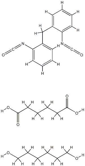 Hexanedioic acid, polymer with 1,6-hexanediol and 1,1'-methylenebis[isocyanatobenzene]|己二酸与1,6-己二醇和1,1'-亚甲基双(异氰酸根合苯)的聚合物