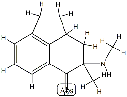 5(1H)-Acenaphthylenone,2,2a,3,4-tetrahydro-4-methyl-4-(methylamino)-(9CI) Structure