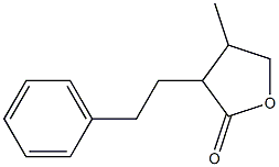 2(3H)-Furanone,dihydro-4-methyl-3-(2-phenylethyl)-(9CI) Structure