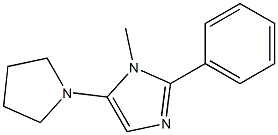 1H-Imidazole,1-methyl-2-phenyl-5-(1-pyrrolidinyl)-(9CI) Structure