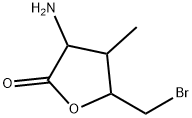 2(3H)-Furanone,3-amino-5-(bromomethyl)dihydro-4-methyl-(8CI) Structure
