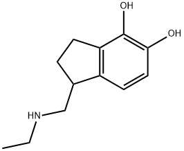 1H-Indene-4,5-diol,1-[(ethylamino)methyl]-2,3-dihydro-(9CI) Structure