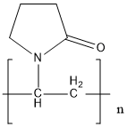 ポリビニルピロリドン 化学構造式