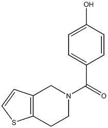 4-{4H,5H,6H,7H-thieno[3,2-c]pyridin-5-ylcarbonyl}phenol Structure