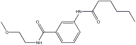3-(hexanoylamino)-N-(2-methoxyethyl)benzamide|