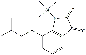 1H-Indole-2,3-dione, 7-(3-methylbutyl)-1-(trimethylsilyl)-