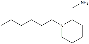 (1-hexylpiperidin-2-yl)methanamine Structure