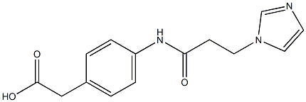 (4-{[3-(1H-imidazol-1-yl)propanoyl]amino}phenyl)acetic acid|