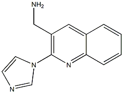 [2-(1H-imidazol-1-yl)quinolin-3-yl]methanamine