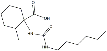 1-[(hexylcarbamoyl)amino]-2-methylcyclohexane-1-carboxylic acid