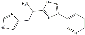 2-(1H-imidazol-4-yl)-1-[3-(pyridin-3-yl)-1,2,4-oxadiazol-5-yl]ethan-1-amine Structure