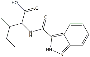 2-(2H-indazol-3-ylformamido)-3-methylpentanoic acid Structure