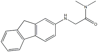 2-(9H-fluoren-2-ylamino)-N,N-dimethylacetamide Structure