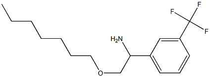2-(heptyloxy)-1-[3-(trifluoromethyl)phenyl]ethan-1-amine Structure