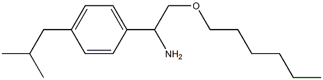 2-(hexyloxy)-1-[4-(2-methylpropyl)phenyl]ethan-1-amine Structure