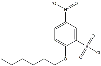 2-(hexyloxy)-5-nitrobenzene-1-sulfonyl chloride Structure