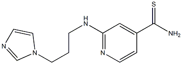 2-{[3-(1H-imidazol-1-yl)propyl]amino}pyridine-4-carbothioamide