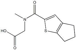 2-{4H,5H,6H-cyclopenta[b]thiophen-2-yl-N-methylformamido}acetic acid Structure