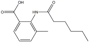 2-hexanamido-3-methylbenzoic acid