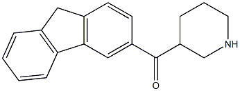 3-(9H-fluoren-3-ylcarbonyl)piperidine Structure