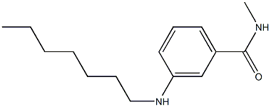 3-(heptylamino)-N-methylbenzamide Structure