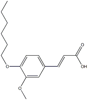 3-[4-(hexyloxy)-3-methoxyphenyl]prop-2-enoic acid Structure