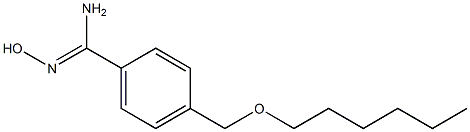 4-[(hexyloxy)methyl]-N'-hydroxybenzene-1-carboximidamide Structure