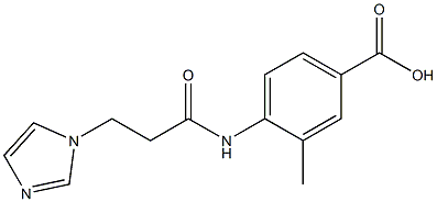 4-{[3-(1H-imidazol-1-yl)propanoyl]amino}-3-methylbenzoic acid