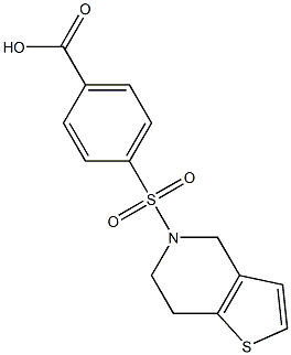4-{4H,5H,6H,7H-thieno[3,2-c]pyridine-5-sulfonyl}benzoic acid
