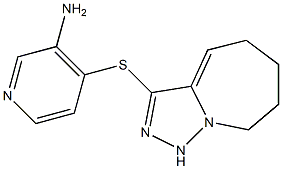 4-{5H,6H,7H,8H,9H-[1,2,4]triazolo[3,4-a]azepin-3-ylsulfanyl}pyridin-3-amine Structure