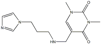 5-({[3-(1H-imidazol-1-yl)propyl]amino}methyl)-1,3-dimethyl-1,2,3,4-tetrahydropyrimidine-2,4-dione