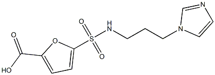 5-{[3-(1H-imidazol-1-yl)propyl]sulfamoyl}furan-2-carboxylic acid
